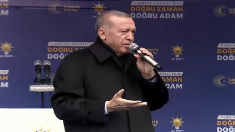 Erdoğan İlk Mitingi Afyonkarahisar'da Yaptı
